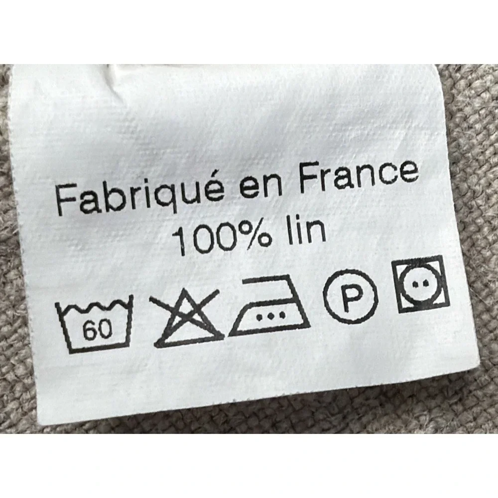 Charvet Editions Apron 100% Linen One Size Made In France Cooking Baking Chef
